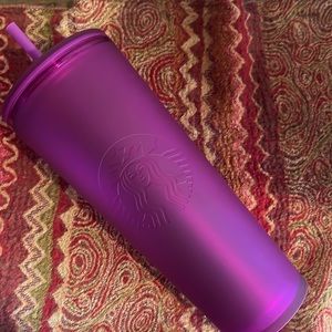 🧜‍♀️ NWT Starbucks Mono “Siren” Venti Matte Purple Cold Cup / Tumbler 🧜‍♀️